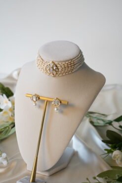 Ivory Beaded Choker set