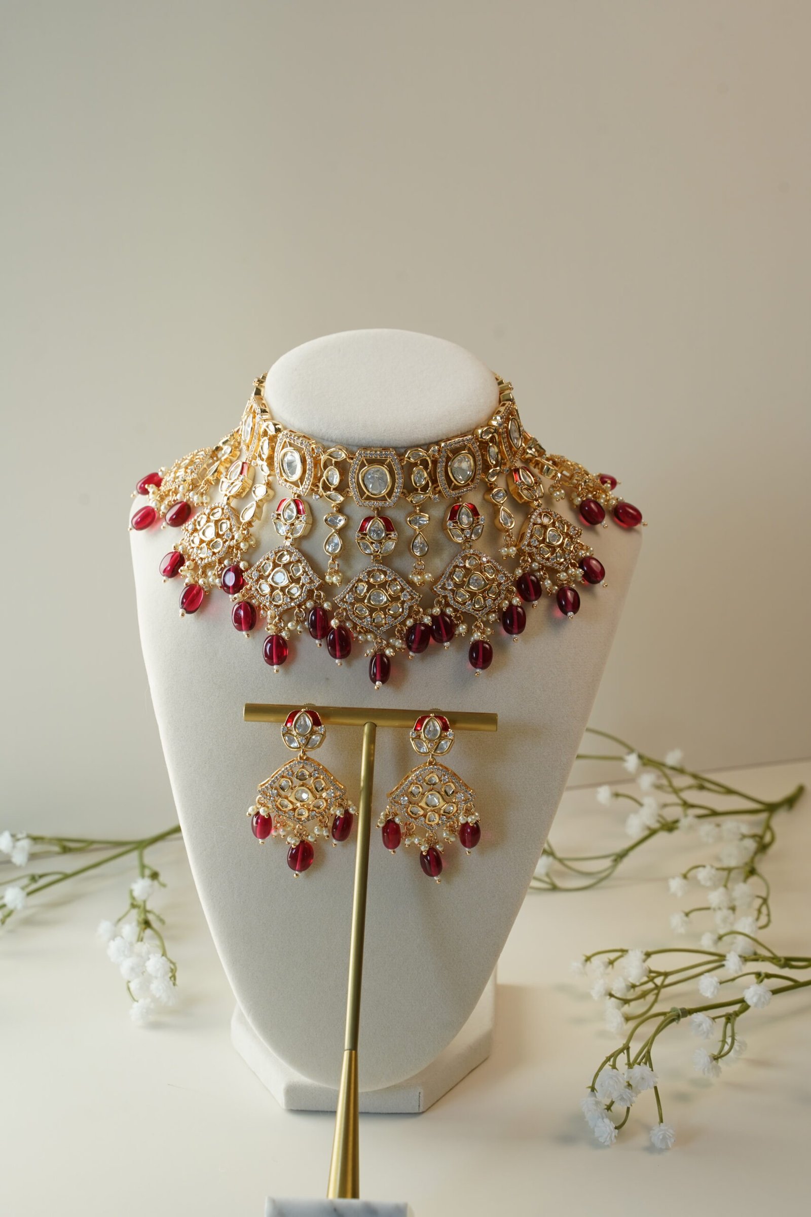 Kanchan Statement Necklace Set - Image 2