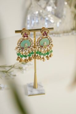 Alternative view of Antique Ghungroo Earring with Floral Design