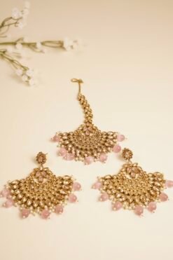 Alternative view of Large Earring and tikka