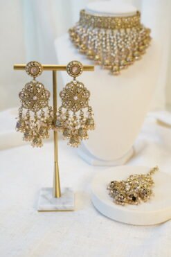 Jhumka Tassle Choker Set