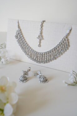 Alternative view of Myra Silver Necklace Set