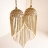 Contemporary South Asian bridal pearl kaleerey