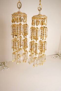 Elegant delicate gold kaleerey for indian pakistani brides