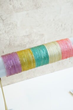 Pastel Kashmiri Glass Bangle Box
