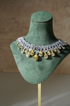 Alternative view of Aria Two-Tone American Diamond set