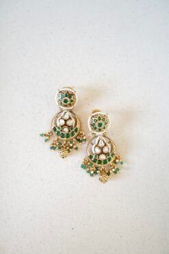 Komal Earrings - Green