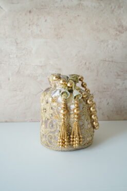 Alternative view of Potli Bags with Beaded Handle
