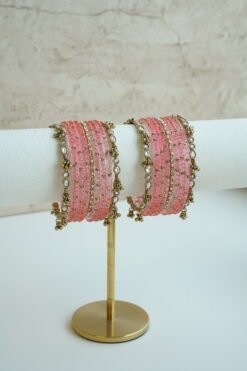Alternative view of Glass Bangle Set - 16 Colors Available