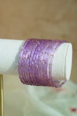 Alternative view of Raindrop Glass Bangles - 12 Piece